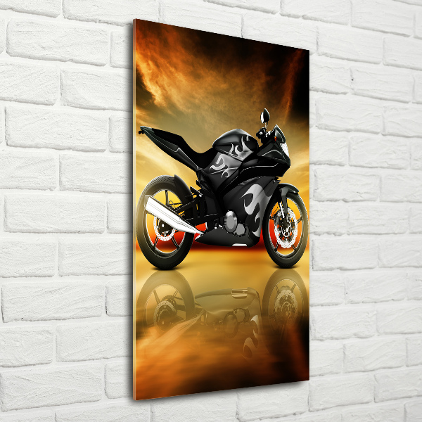 Bild auf Acrylglas vertikal Motorrad