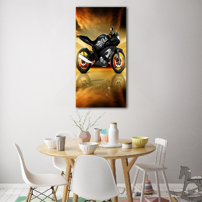 Bild auf Acrylglas vertikal Motorrad