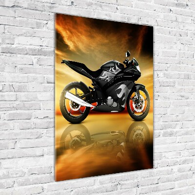Bild auf Acrylglas vertikal Motorrad