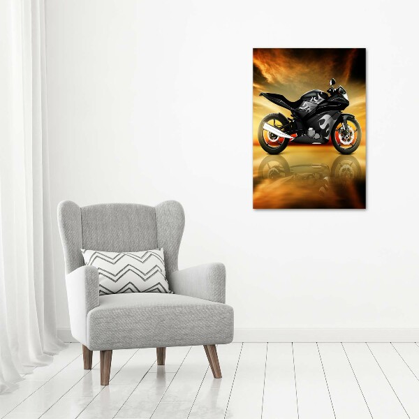 Bild auf Acrylglas vertikal Motorrad