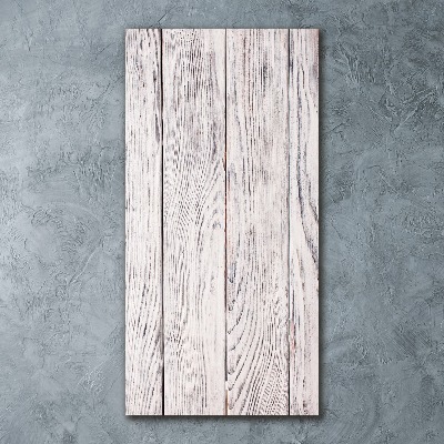 Acrylbild vertikal Holzwand
