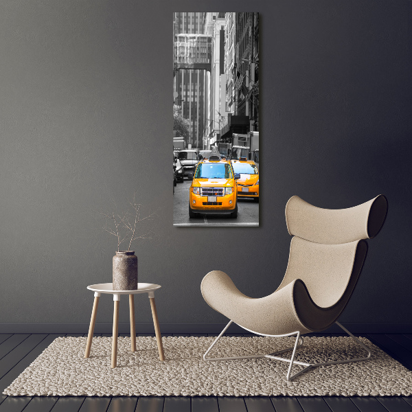 Plexiglasbilder vertikal New Yorker Taxis