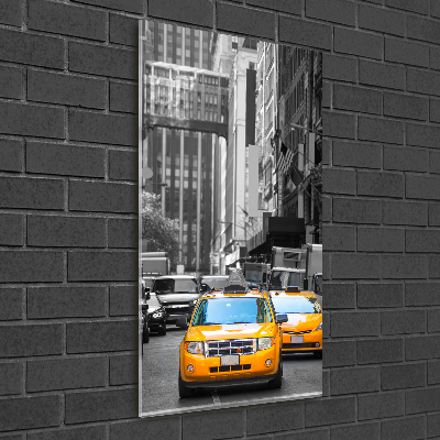 Plexiglasbilder vertikal New Yorker Taxis