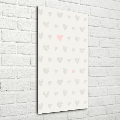 Bild auf Acrylglas vertikal Herz-Hintergrund