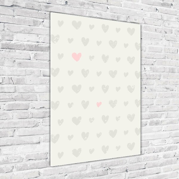 Bild auf Acrylglas vertikal Herz-Hintergrund