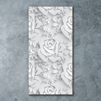 Bild auf Acrylglas vertikal Rosen