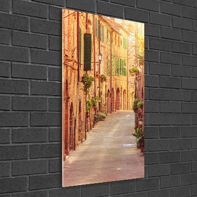 Bild auf Acrylglas vertikal Italienische Straßen