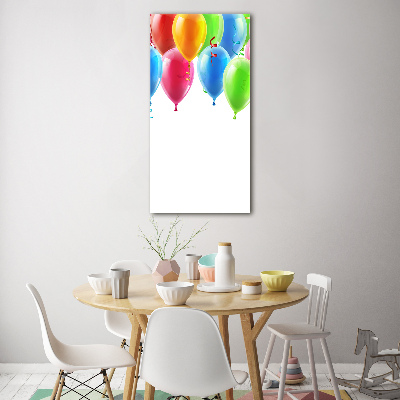 Acrylbild vertikal Bunte Luftballons