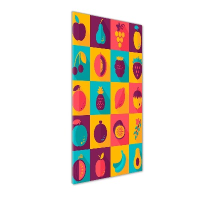 Modernes Acrylbild vertikal Obst