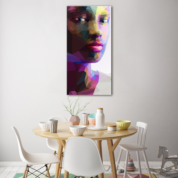 Acrylbild vertikal Abstrakte Frau
