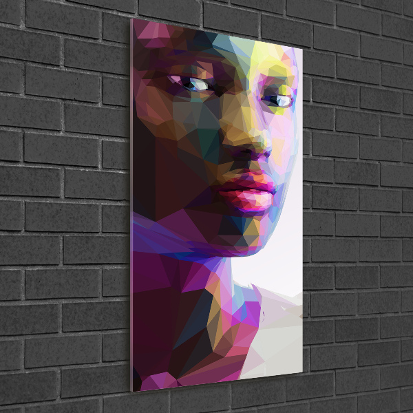 Acrylbild vertikal Abstrakte Frau