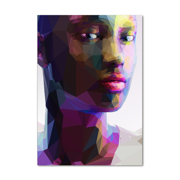 Acrylbild vertikal Abstrakte Frau