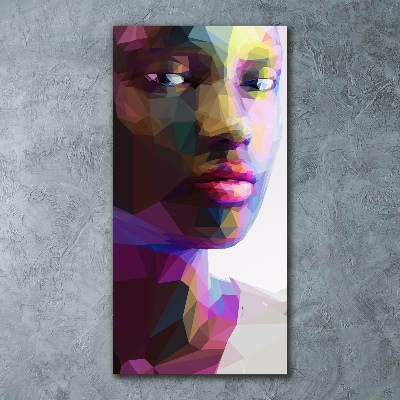 Acrylbild vertikal Abstrakte Frau