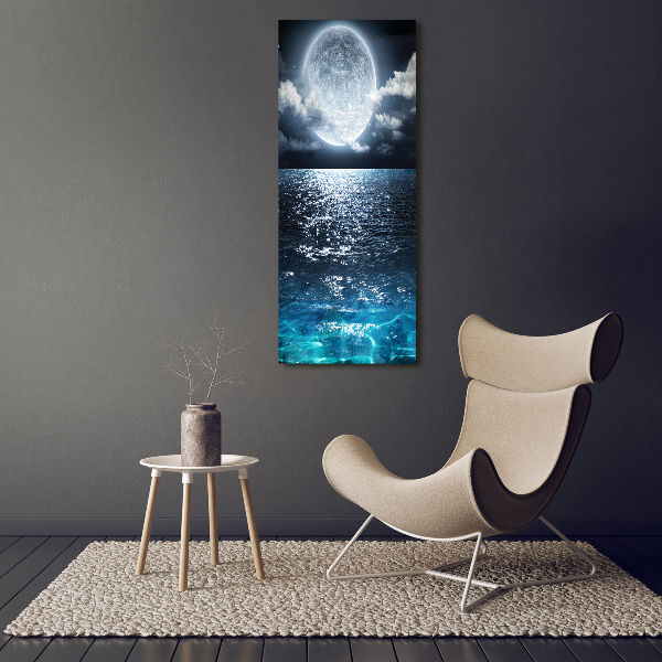 Bild auf Acrylglas vertikal Vollmond