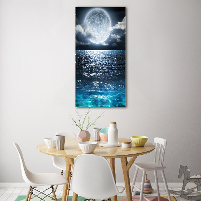 Bild auf Acrylglas vertikal Vollmond