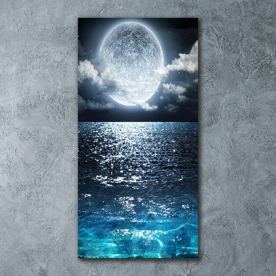 Bild auf Acrylglas vertikal Vollmond