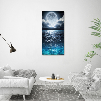 Bild auf Acrylglas vertikal Vollmond
