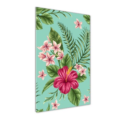 Bild auf Acrylglas vertikal Hawaiianische Blumen