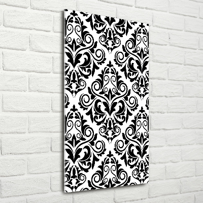 Modernes Acrylbild vertikal Ornamente