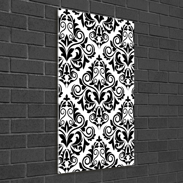 Modernes Acrylbild vertikal Ornamente