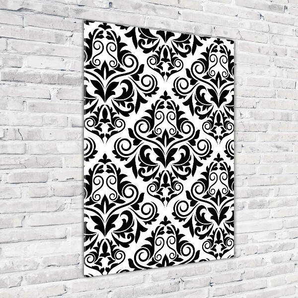 Modernes Acrylbild vertikal Ornamente