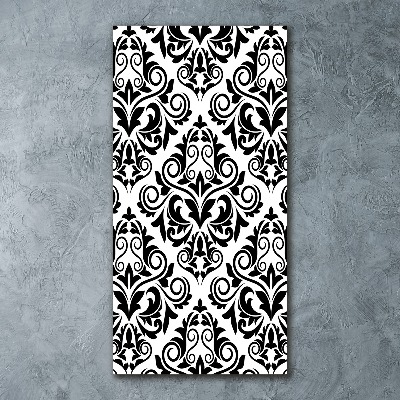 Modernes Acrylbild vertikal Ornamente