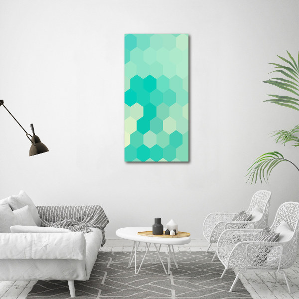 Acrylbild vertikal Geometrischer Hintergrund