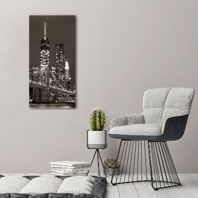 Modernes Acrylbild vertikal Manhattan, New York