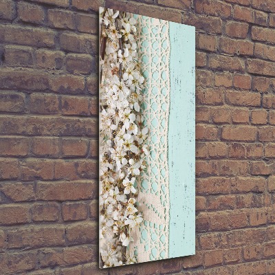Bild auf Acrylglas vertikal Kirschblüten