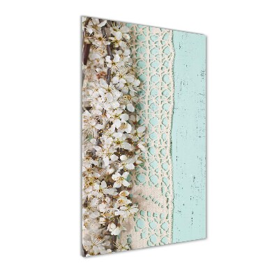 Bild auf Acrylglas vertikal Kirschblüten