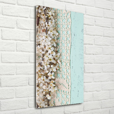 Bild auf Acrylglas vertikal Kirschblüten