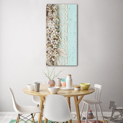 Bild auf Acrylglas vertikal Kirschblüten
