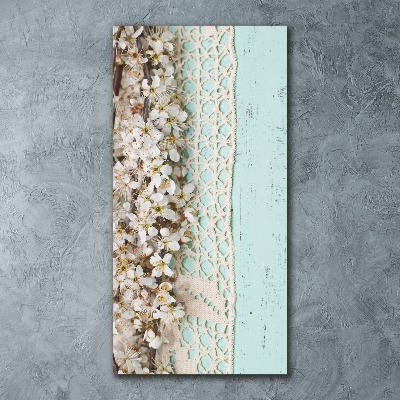 Bild auf Acrylglas vertikal Kirschblüten