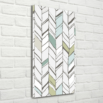 Plexiglasbilder vertikal Fischgrätmuster