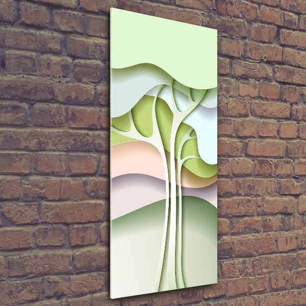 Bild auf Acrylglas vertikal Abstrakter Baum