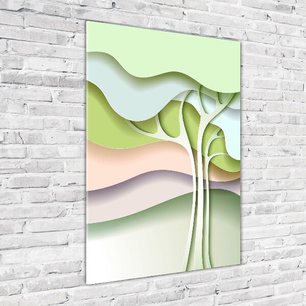 Bild auf Acrylglas vertikal Abstrakter Baum