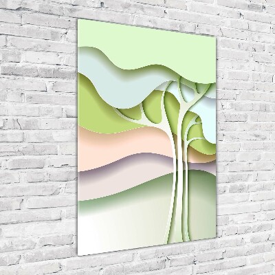 Bild auf Acrylglas vertikal Abstrakter Baum