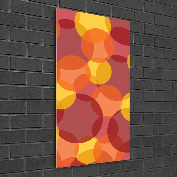 Acrylbild vertikal Bunte Kreise