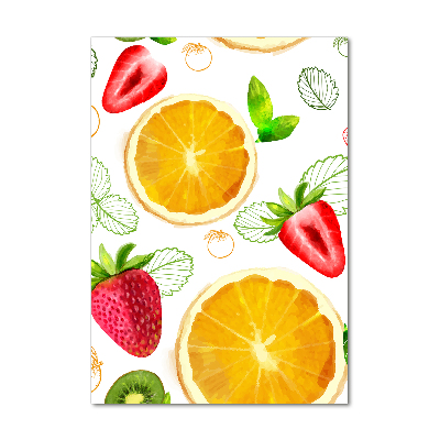 Acrylbild vertikal Obst