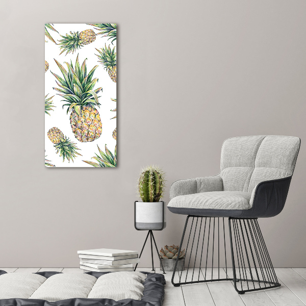 Bild auf Acrylglas vertikal Ananas