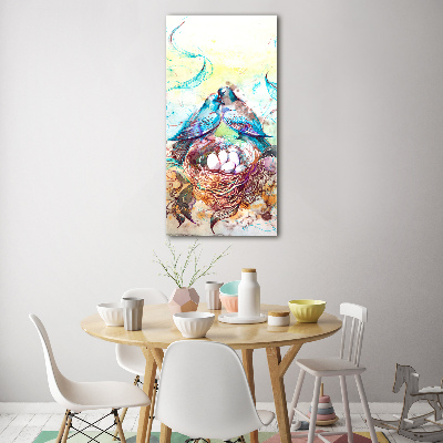 Modernes Acrylbild vertikal Familie