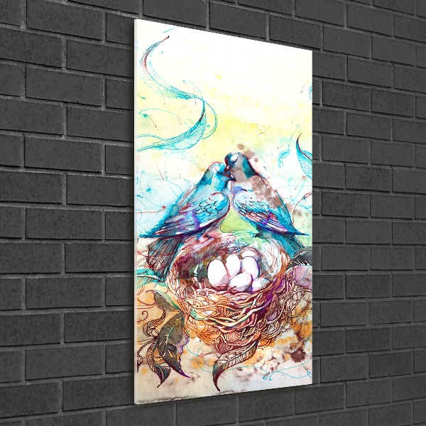 Modernes Acrylbild vertikal Familie