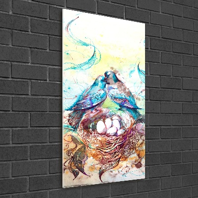 Modernes Acrylbild vertikal Familie