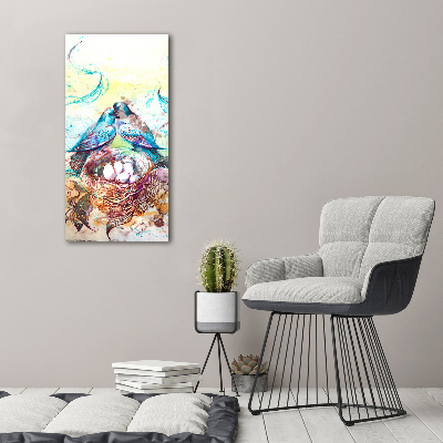 Modernes Acrylbild vertikal Familie