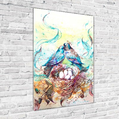 Modernes Acrylbild vertikal Familie