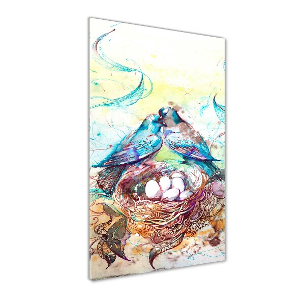 Modernes Acrylbild vertikal Familie