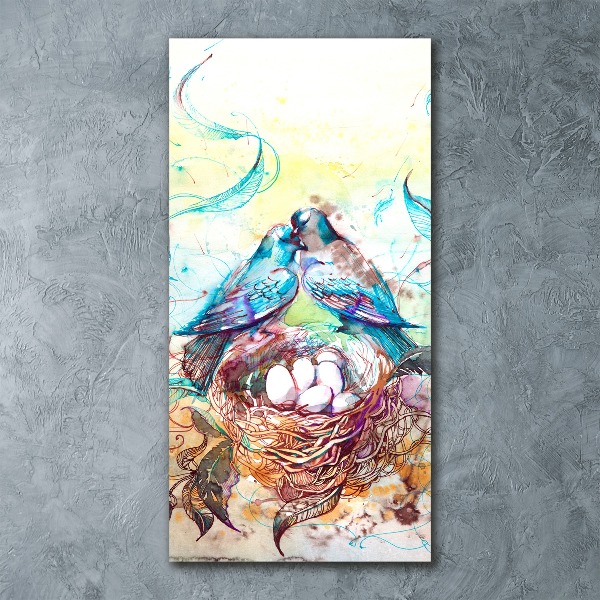 Modernes Acrylbild vertikal Familie