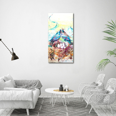 Modernes Acrylbild vertikal Familie