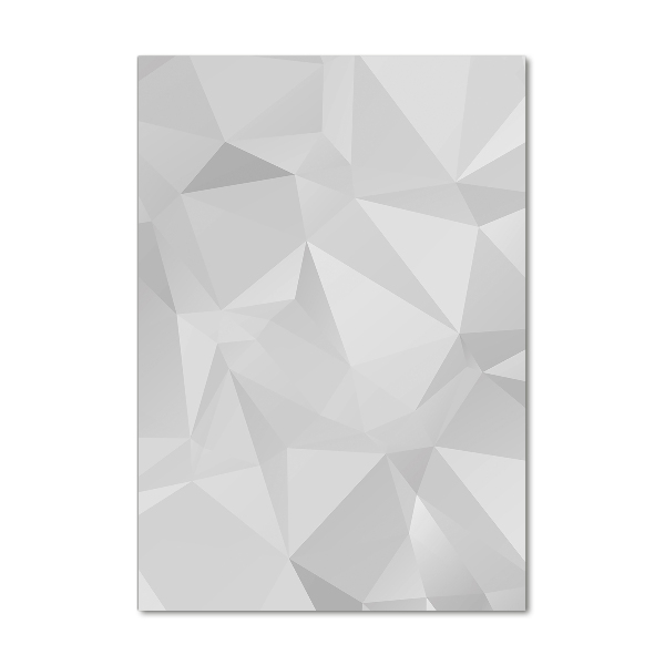 Acrylbild vertikal Abstrakte Dreiecke