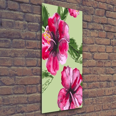 Plexiglasbilder vertikal Hawaiianische Blumen